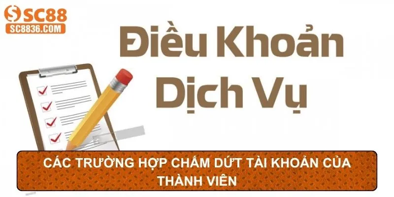 Yêu cầu trong vấn đề chấm dứt tài khoản